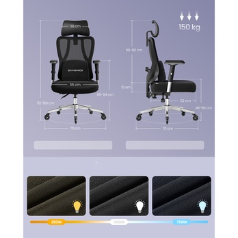 Kancelářská židle VERSA černá 2