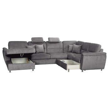 Sedací souprava VIANA II pravá, tmavě šedá 2