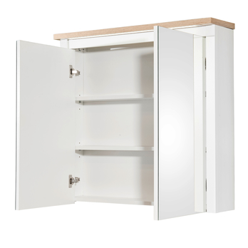 Zrcadlová skříňka VICENZA bílá/dub sanremo 2