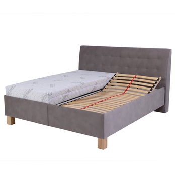 Polohovací postel s matrací VICTORIA taupe, 180x200 cm 4