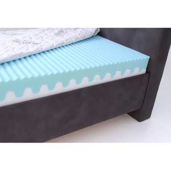 Polohovací postel s matrací VICTORIA šedohnědá, 100x200 cm 7