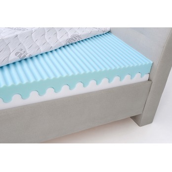 Polohovací postel s matrací VICTORIA světle šedá, 100x200 cm 7