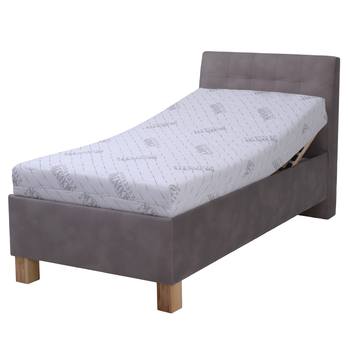Polohovací postel s matrací VICTORIA taupe, 100x200 cm 1