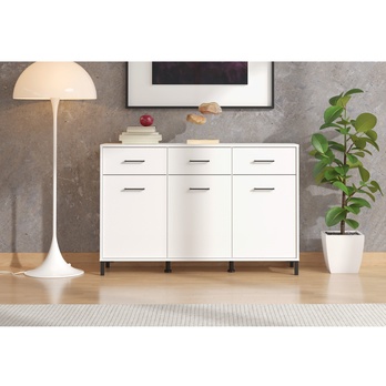 Komoda VIENNA bílá, šířka 138 cm 1