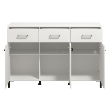 Komoda VIENNA bílá, šířka 138 cm 3