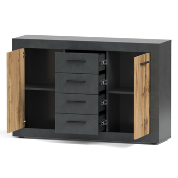 Komoda VILHELM 3 matera/dub wotan 1