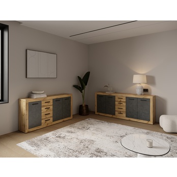 Komoda VILHELM 4 dub wotan/matera 1