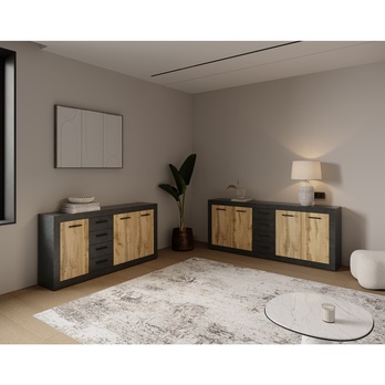 Komoda VILHELM 5 matera/dub wotan 1
