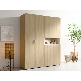Šatní skříň VILLA dub barista/písková 1