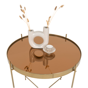 Konferenční stolek VINIZAO 2 zlatá 2