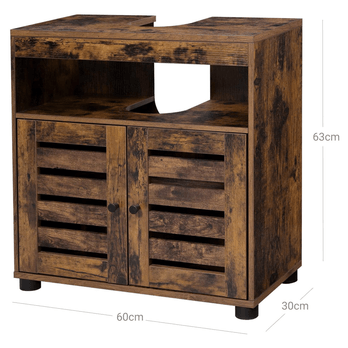 Koupelnová skříňka pod umyvadlo VINTAGE 2 rustikální hnědá 5
