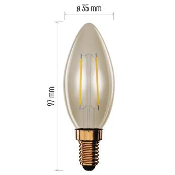 LED žárovka VINTAGE Z53012 E14, 2,5W, teplá bílá 2