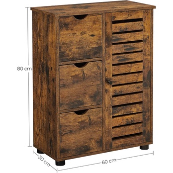 Koupelnová skříňka  VINTAGE hnědá 6
