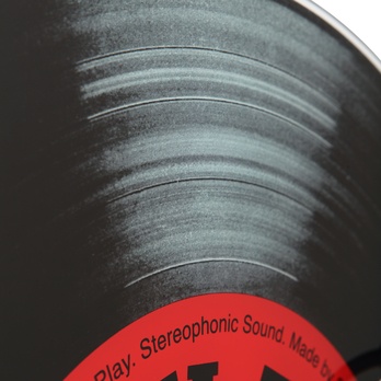 Nástěnné hodiny VINYL TAP černá 9