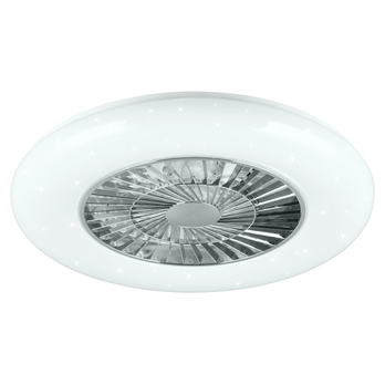 Stropní LED svítidlo s ventilátorem VISBY bílá/chrom 3