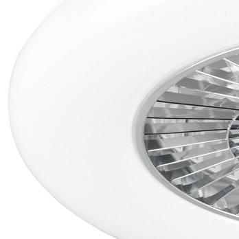 Stropní LED svítidlo s ventilátorem VISBY bílá/chrom 5