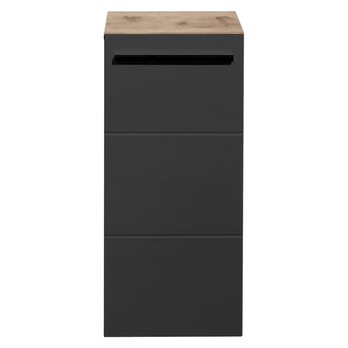 Spodní koupelnová skříňka VISTA dub viking/matná černá 3