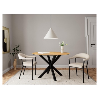 Jídelní židle VIVI písková/matná černá 1