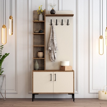 Předsíňová sestava VIYAN 1 ořech/krémová 3