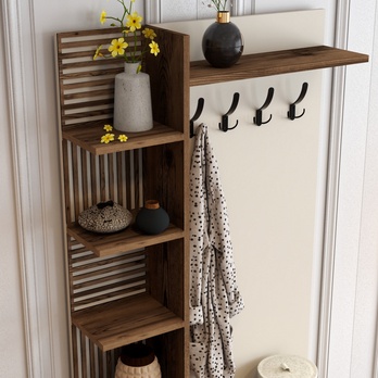 Předsíňová sestava VIYAN 1 ořech/krémová 4