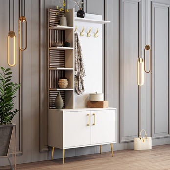 Předsíňová sestava VIYAN 3 bílá/zlatá 3