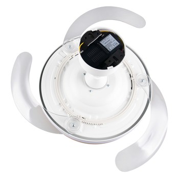 Stropní LED svítidlo s ventilátorem VOLDA bílá/hnědá 7
