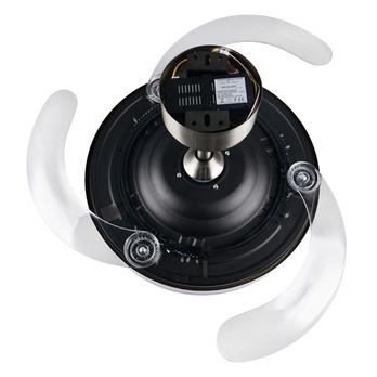 Stropní LED svítidlo s ventilátorem VOLDA stříbrná/bílá 7