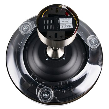 Stropní LED svítidlo s ventilátorem VOLDA stříbrná/bílá 8