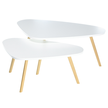 Konferenční stolek WALT bílá/přírodní 1