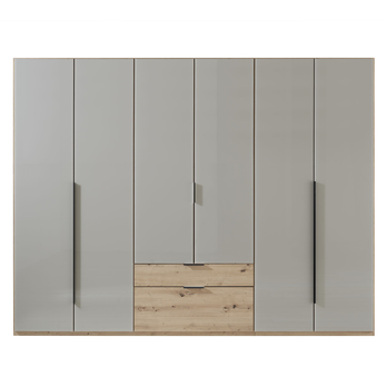 Šatní skříň WANJA dub artisan/šedá 4