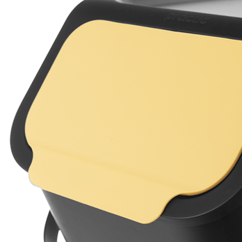 Odpadkový koš na tříděný odpad WASTE žlutá/černá, 25 l 1