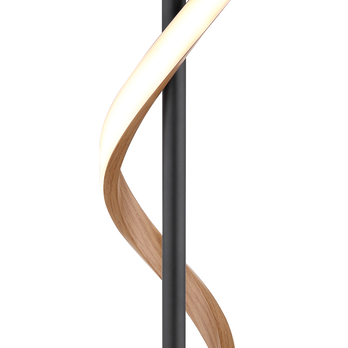 Stolní lampa WATKINS černá/hnědá 1