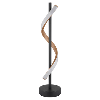 Stolní lampa WATKINS černá/hnědá 2