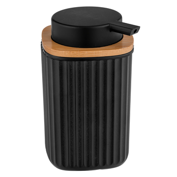 Dávkovač mýdla WENKO ROTELLO černá/přírodní 1