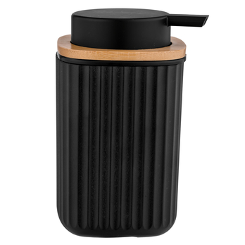 Dávkovač mýdla WENKO ROTELLO černá/přírodní 2