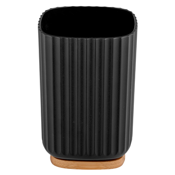 Kelímek na kartáčky WENKO ROTELLO černá/přírodní 2