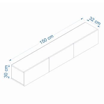 TV stolek WEST antracitová 4