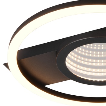 Stropní LED svítidlo WHEELER 2 černá/bílá 2