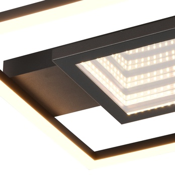Stropní LED svítidlo WHEELER černá/bílá 1