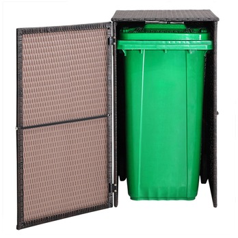 Obal na popelnici WHEELIE hnědá 1