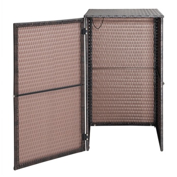 Obal na popelnici WHEELIE hnědá 3