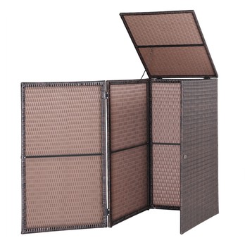 Obal na popelnici WHEELIE hnědá 4