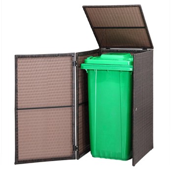 Obal na popelnici WHEELIE hnědá 5