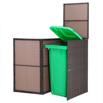 Obal na popelnici WHEELIE hnědá 6