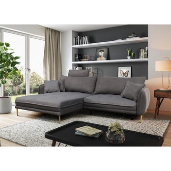 Sedací souprava WHISPER II levá, šedá 1