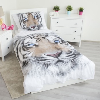 Povlečení WHITE TIGER 70x90 a 140x200 cm 1