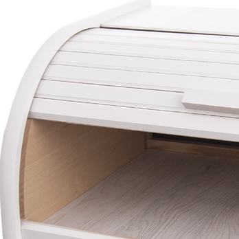 Chlebník WHITELINE bílá (masivní buk) 5