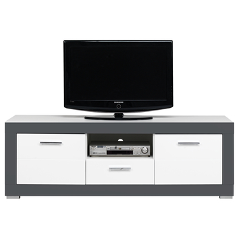 TV stolek WHITNEY GREY GR1 bílá/šedá 3