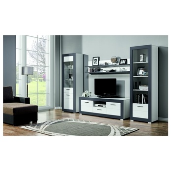 TV stolek WHITNEY GREY GR1 bílá/šedá 1