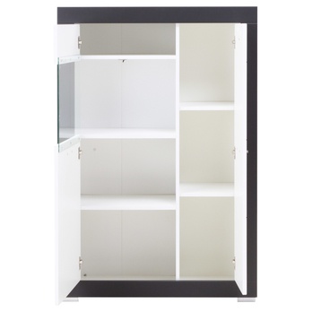 Vitrína WHITNEY GREY GR5  bílá/šedá 2